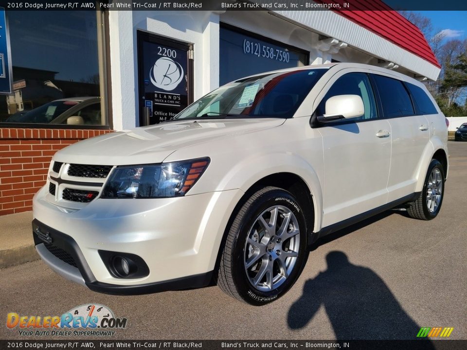 2016 Dodge Journey R/T AWD Pearl White Tri-Coat / RT Black/Red Photo #2