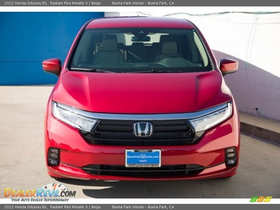2022 Honda Odyssey EX Radiant Red Metallic II / Beige Photo #3