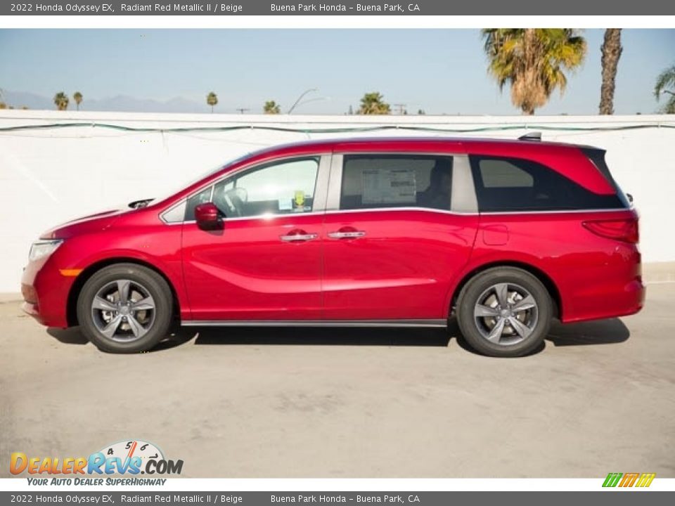 Radiant Red Metallic II 2022 Honda Odyssey EX Photo #4