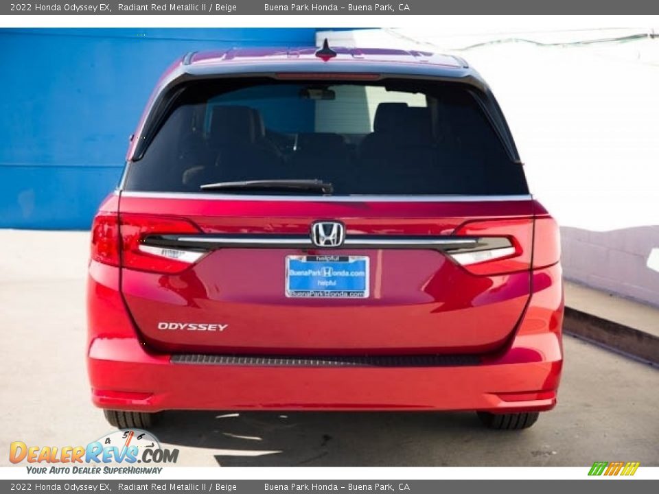 2022 Honda Odyssey EX Radiant Red Metallic II / Beige Photo #5