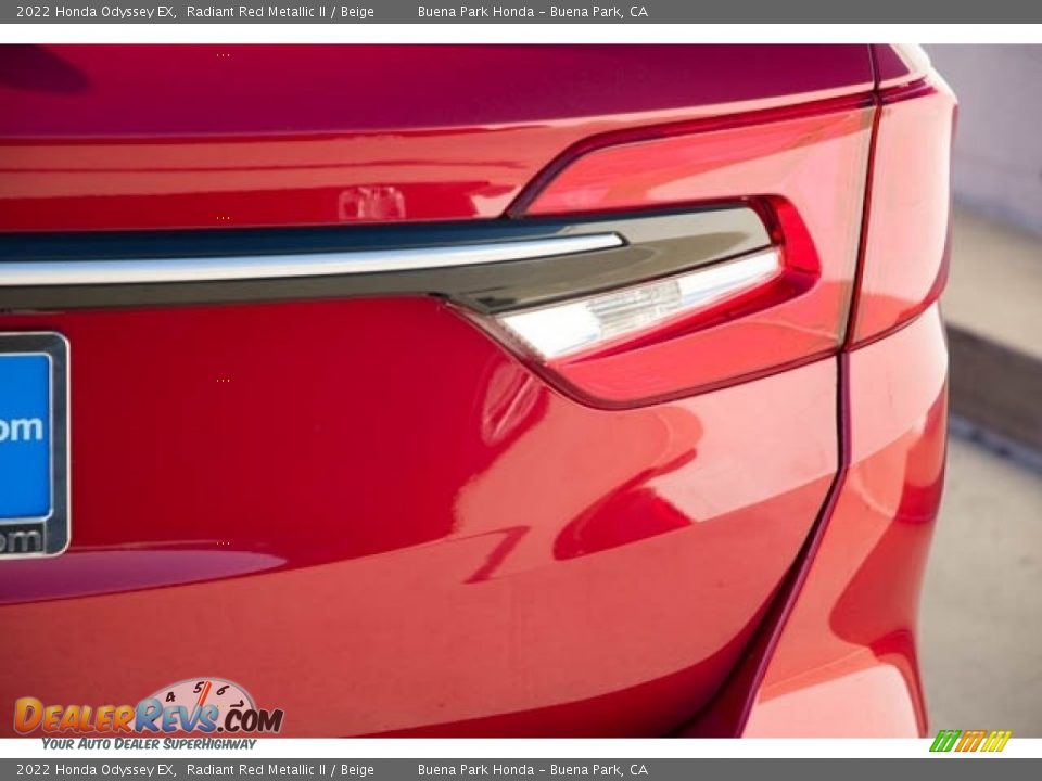 2022 Honda Odyssey EX Radiant Red Metallic II / Beige Photo #7