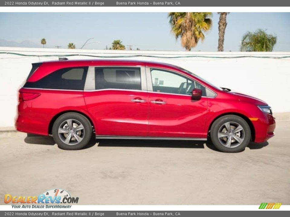 Radiant Red Metallic II 2022 Honda Odyssey EX Photo #8