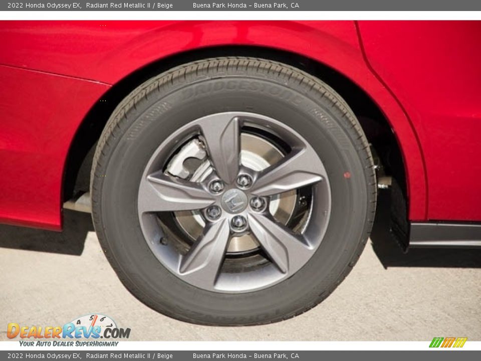 2022 Honda Odyssey EX Radiant Red Metallic II / Beige Photo #10