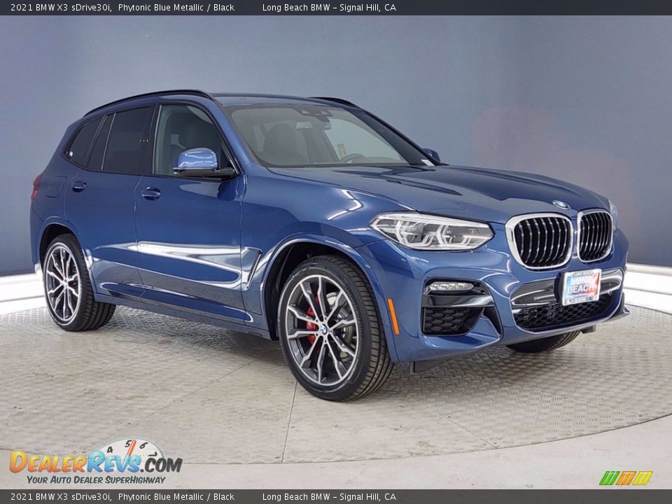 2021 BMW X3 sDrive30i Phytonic Blue Metallic / Black Photo #1