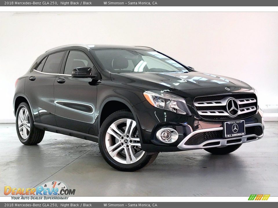 2018 Mercedes-Benz GLA 250 Night Black / Black Photo #34