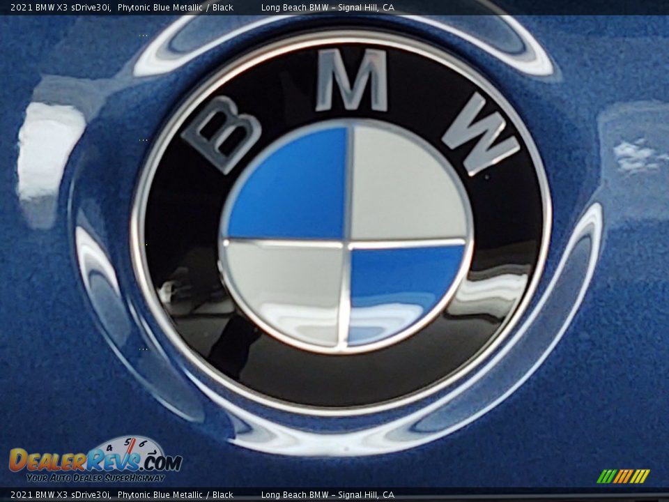 2021 BMW X3 sDrive30i Phytonic Blue Metallic / Black Photo #7