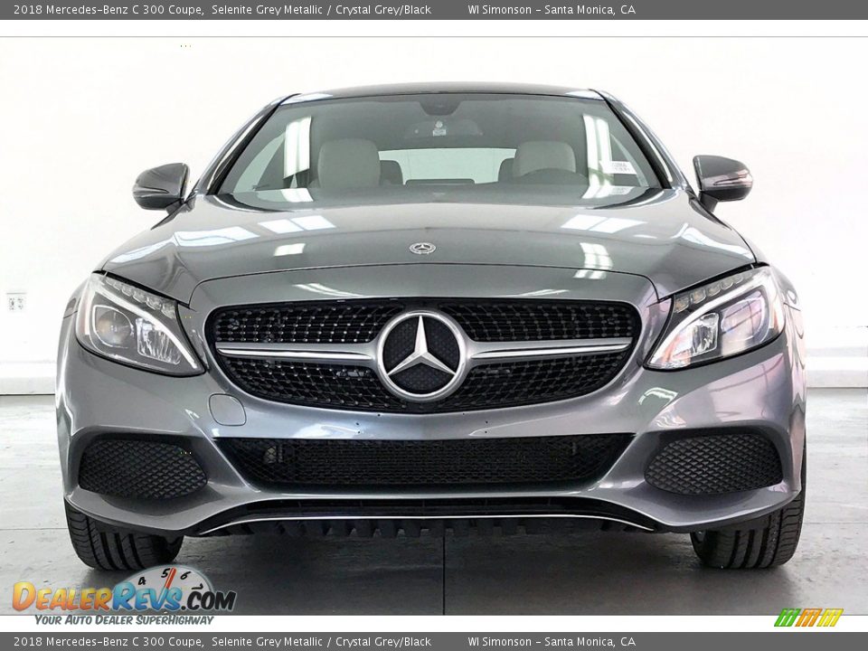 2018 Mercedes-Benz C 300 Coupe Selenite Grey Metallic / Crystal Grey/Black Photo #2