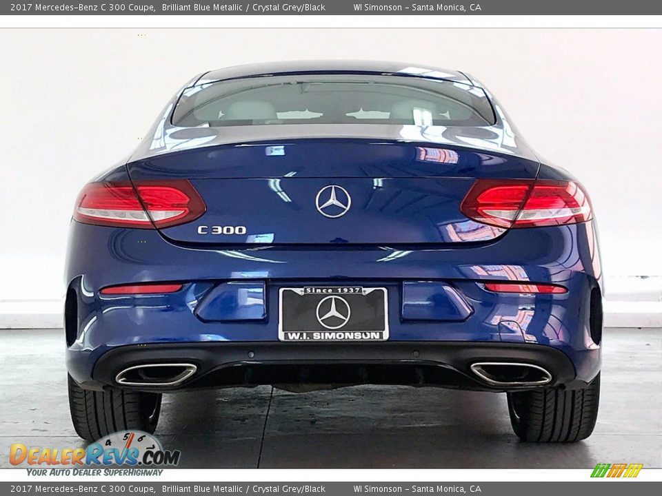 2017 Mercedes-Benz C 300 Coupe Brilliant Blue Metallic / Crystal Grey/Black Photo #3