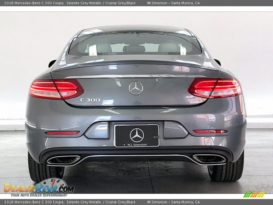 2018 Mercedes-Benz C 300 Coupe Selenite Grey Metallic / Crystal Grey/Black Photo #3