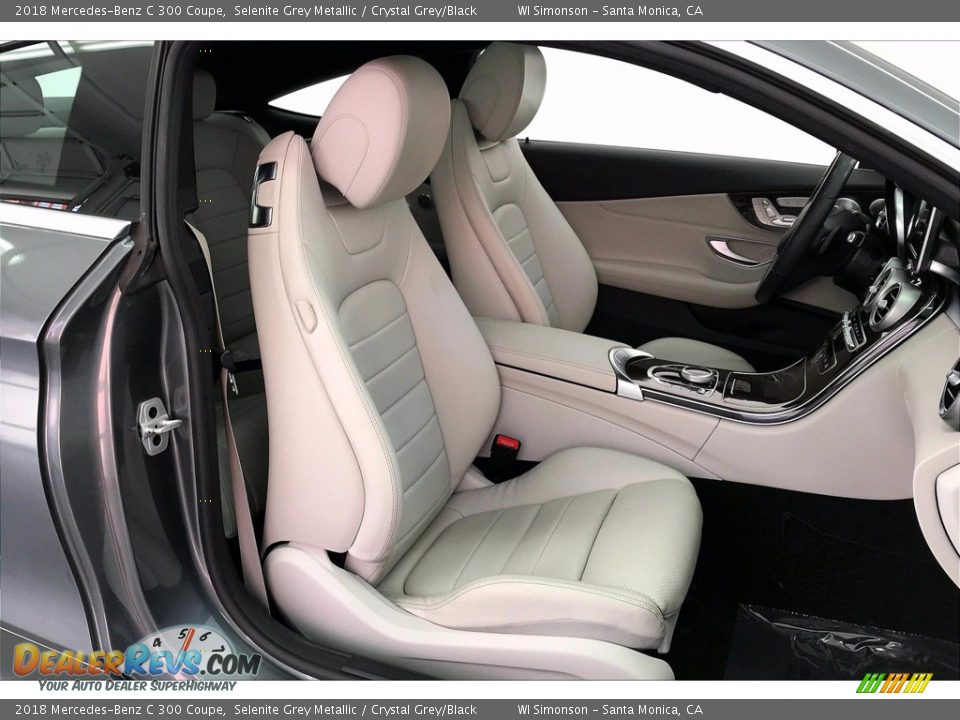 2018 Mercedes-Benz C 300 Coupe Selenite Grey Metallic / Crystal Grey/Black Photo #6