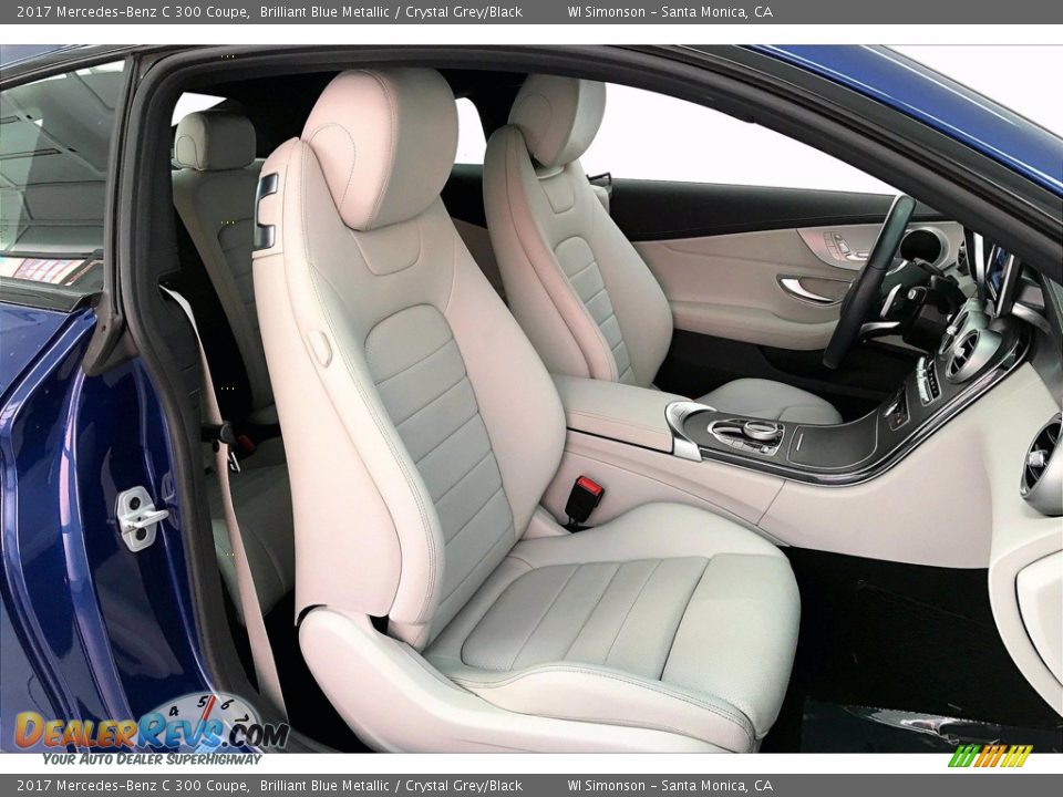 2017 Mercedes-Benz C 300 Coupe Brilliant Blue Metallic / Crystal Grey/Black Photo #6