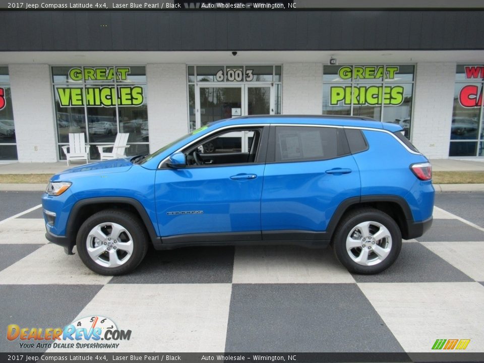 2017 Jeep Compass Latitude 4x4 Laser Blue Pearl / Black Photo #1