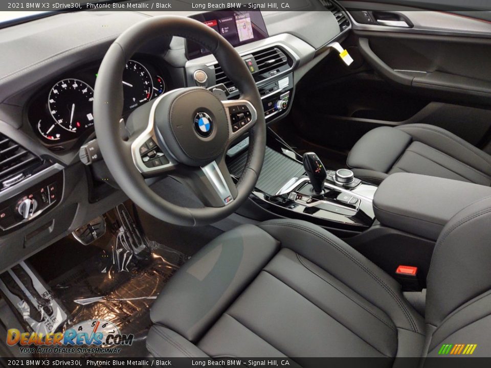 2021 BMW X3 sDrive30i Phytonic Blue Metallic / Black Photo #12