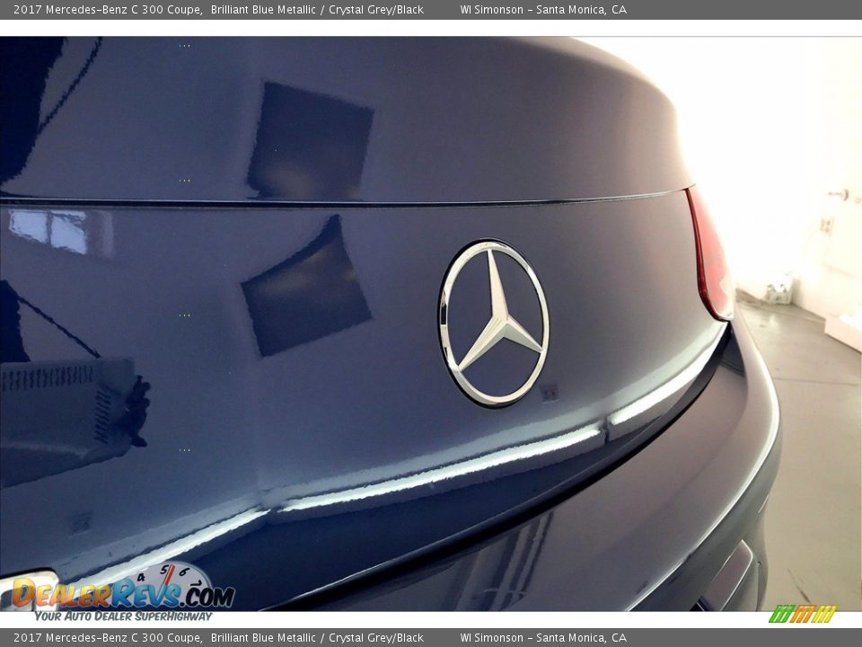 2017 Mercedes-Benz C 300 Coupe Brilliant Blue Metallic / Crystal Grey/Black Photo #7