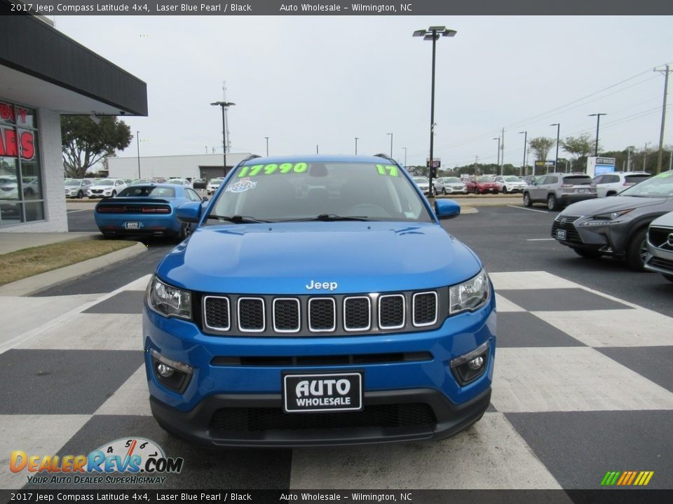 2017 Jeep Compass Latitude 4x4 Laser Blue Pearl / Black Photo #2