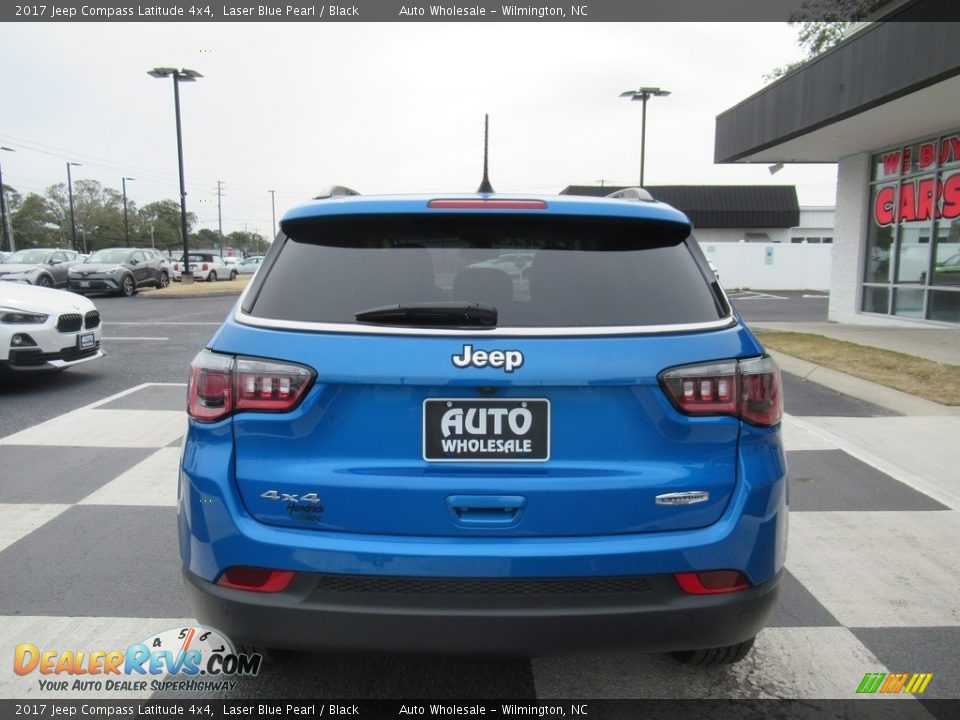 2017 Jeep Compass Latitude 4x4 Laser Blue Pearl / Black Photo #4