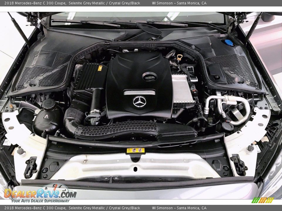 2018 Mercedes-Benz C 300 Coupe Selenite Grey Metallic / Crystal Grey/Black Photo #9