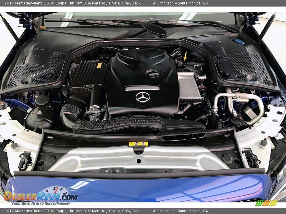 2017 Mercedes-Benz C 300 Coupe Brilliant Blue Metallic / Crystal Grey/Black Photo #9