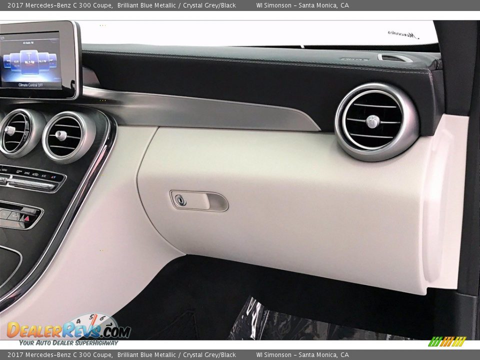 2017 Mercedes-Benz C 300 Coupe Brilliant Blue Metallic / Crystal Grey/Black Photo #16