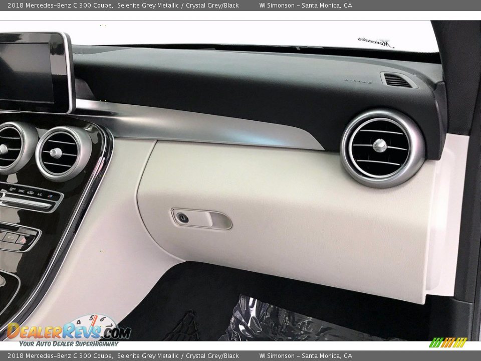2018 Mercedes-Benz C 300 Coupe Selenite Grey Metallic / Crystal Grey/Black Photo #16