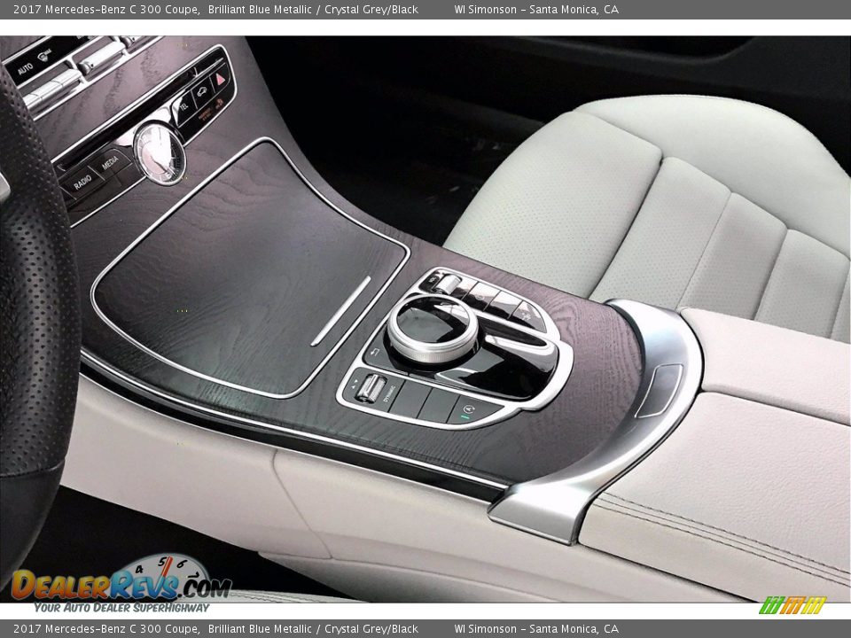 2017 Mercedes-Benz C 300 Coupe Brilliant Blue Metallic / Crystal Grey/Black Photo #17