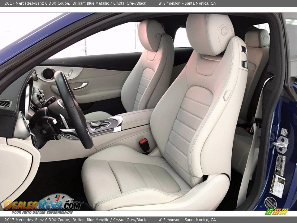 2017 Mercedes-Benz C 300 Coupe Brilliant Blue Metallic / Crystal Grey/Black Photo #18