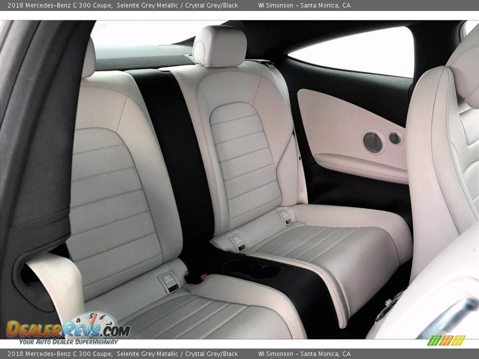 2018 Mercedes-Benz C 300 Coupe Selenite Grey Metallic / Crystal Grey/Black Photo #19