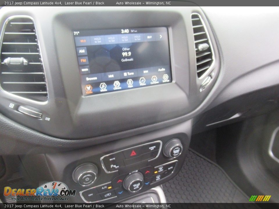 2017 Jeep Compass Latitude 4x4 Laser Blue Pearl / Black Photo #17