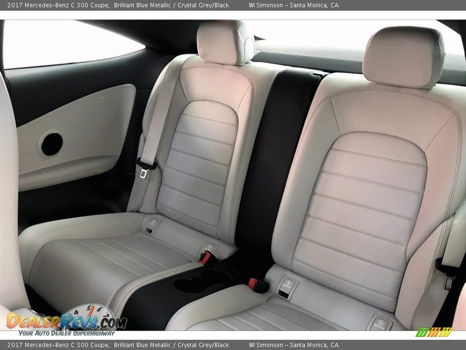 2017 Mercedes-Benz C 300 Coupe Brilliant Blue Metallic / Crystal Grey/Black Photo #20