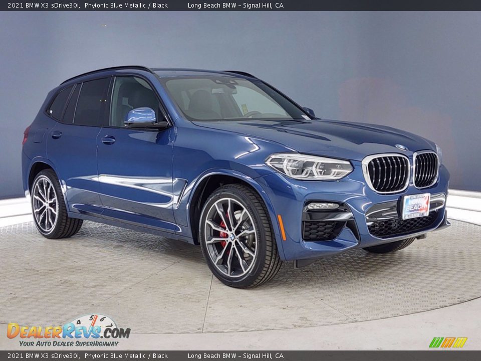 2021 BMW X3 sDrive30i Phytonic Blue Metallic / Black Photo #27