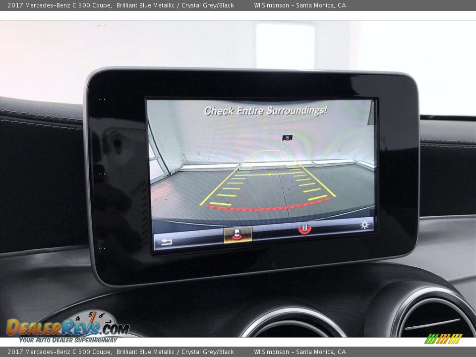 2017 Mercedes-Benz C 300 Coupe Brilliant Blue Metallic / Crystal Grey/Black Photo #24