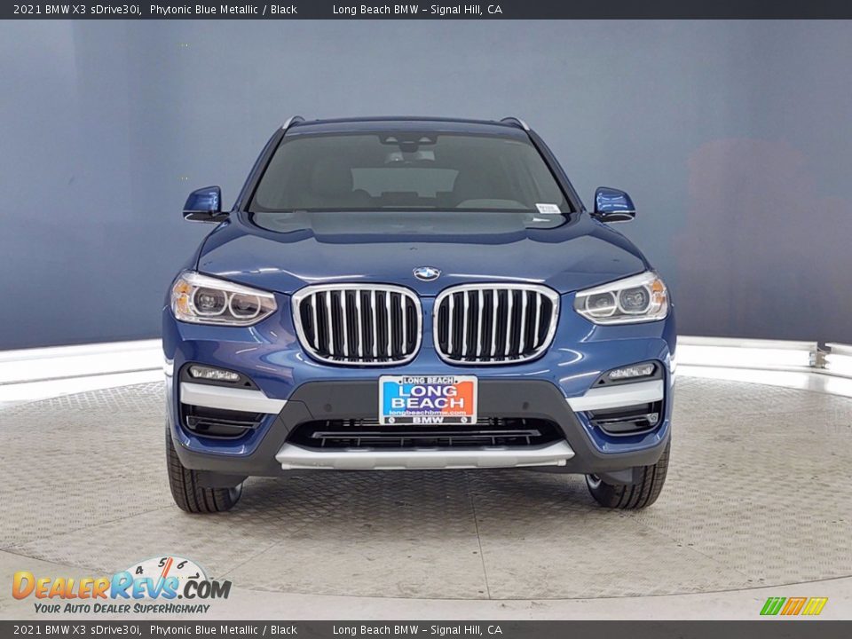 2021 BMW X3 sDrive30i Phytonic Blue Metallic / Black Photo #2