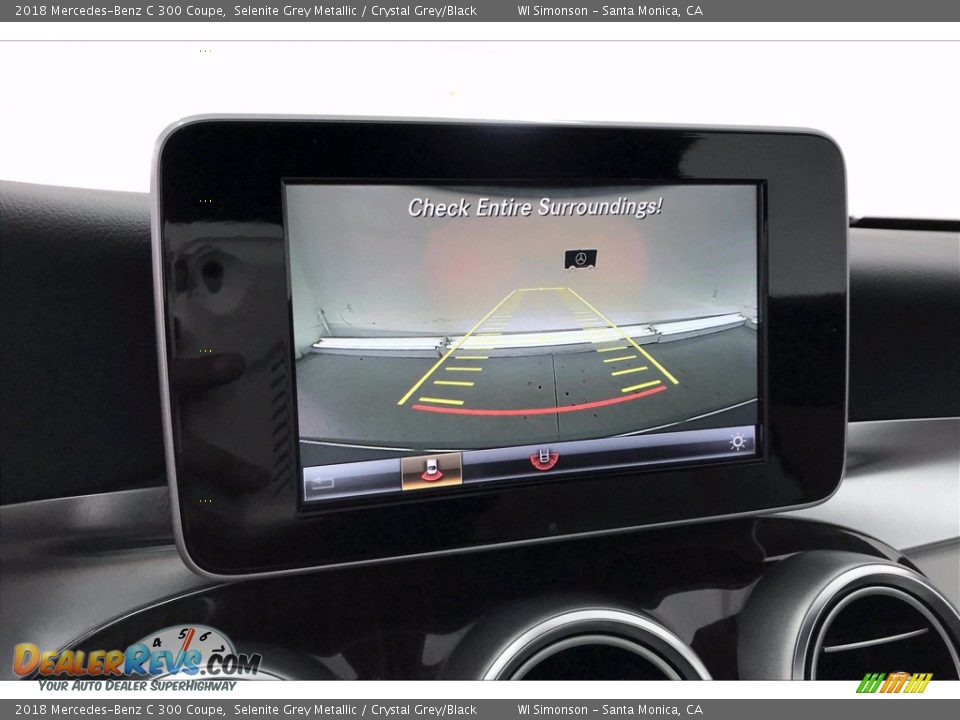 2018 Mercedes-Benz C 300 Coupe Selenite Grey Metallic / Crystal Grey/Black Photo #24