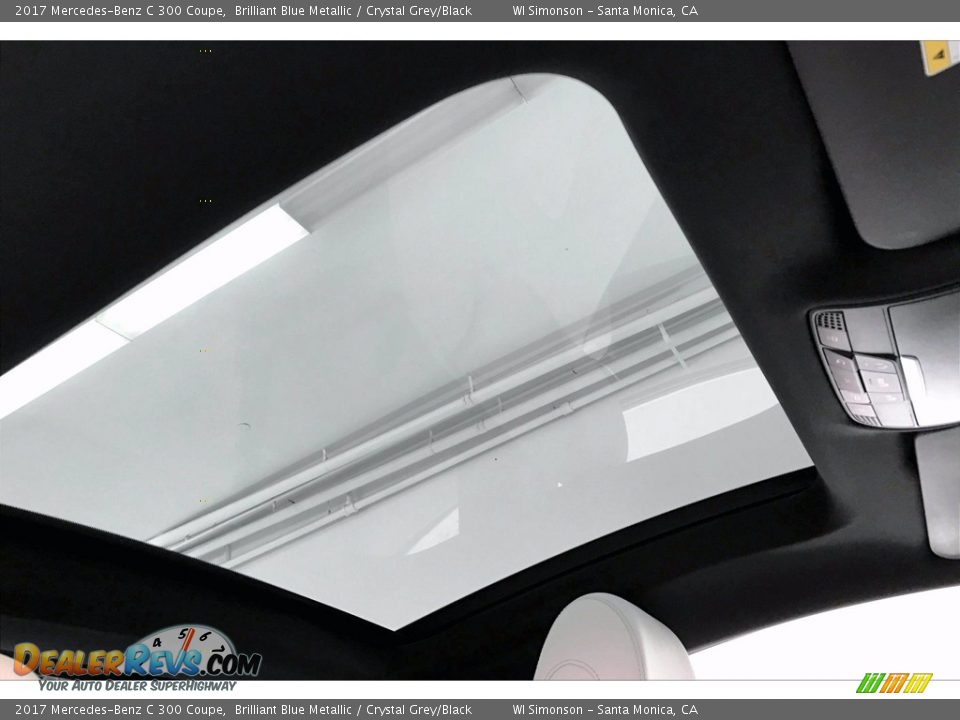 2017 Mercedes-Benz C 300 Coupe Brilliant Blue Metallic / Crystal Grey/Black Photo #25