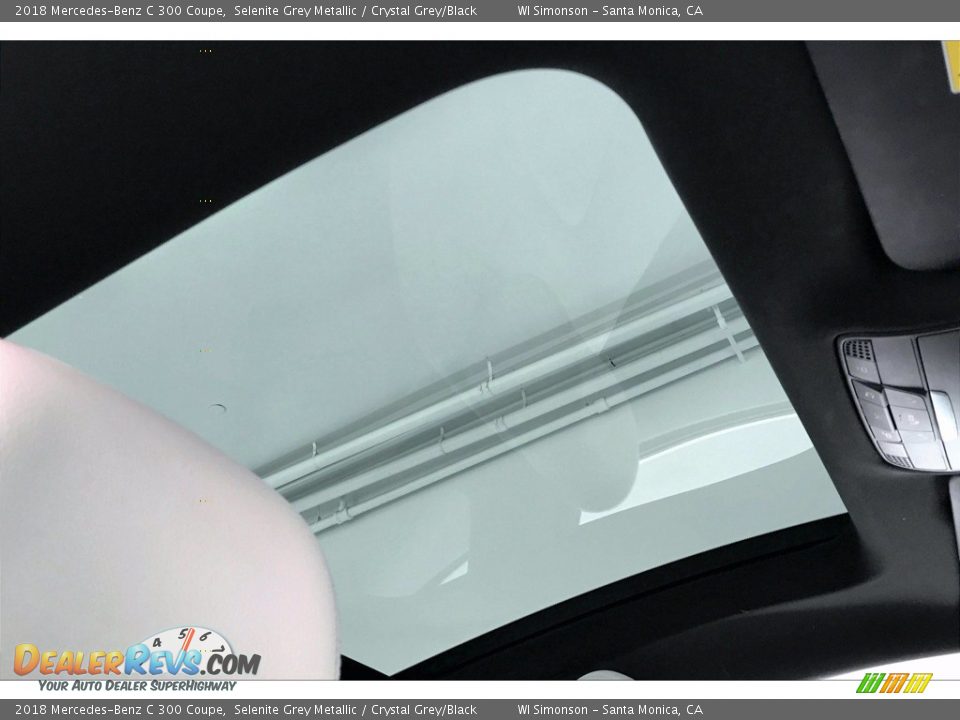 2018 Mercedes-Benz C 300 Coupe Selenite Grey Metallic / Crystal Grey/Black Photo #25