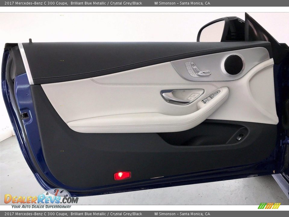 2017 Mercedes-Benz C 300 Coupe Brilliant Blue Metallic / Crystal Grey/Black Photo #26