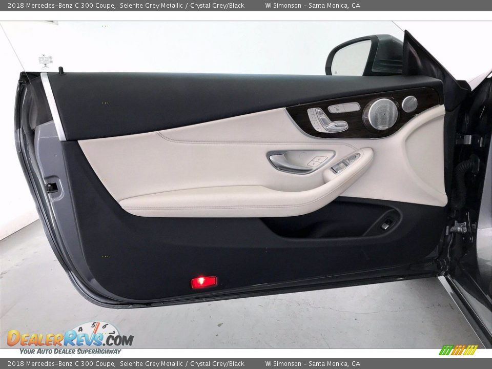 2018 Mercedes-Benz C 300 Coupe Selenite Grey Metallic / Crystal Grey/Black Photo #26