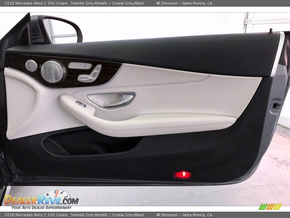 2018 Mercedes-Benz C 300 Coupe Selenite Grey Metallic / Crystal Grey/Black Photo #27