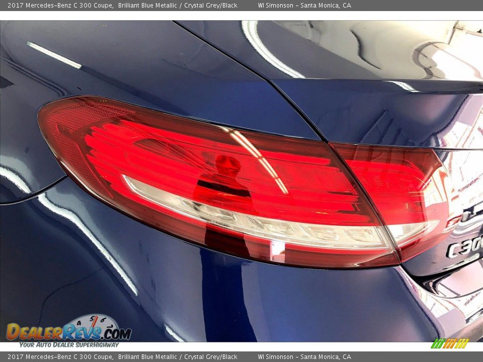 2017 Mercedes-Benz C 300 Coupe Brilliant Blue Metallic / Crystal Grey/Black Photo #29