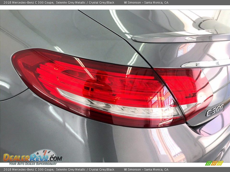 2018 Mercedes-Benz C 300 Coupe Selenite Grey Metallic / Crystal Grey/Black Photo #29