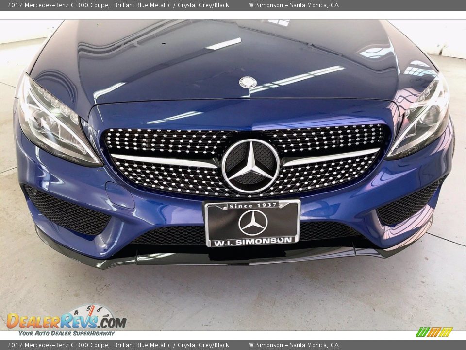 2017 Mercedes-Benz C 300 Coupe Brilliant Blue Metallic / Crystal Grey/Black Photo #30
