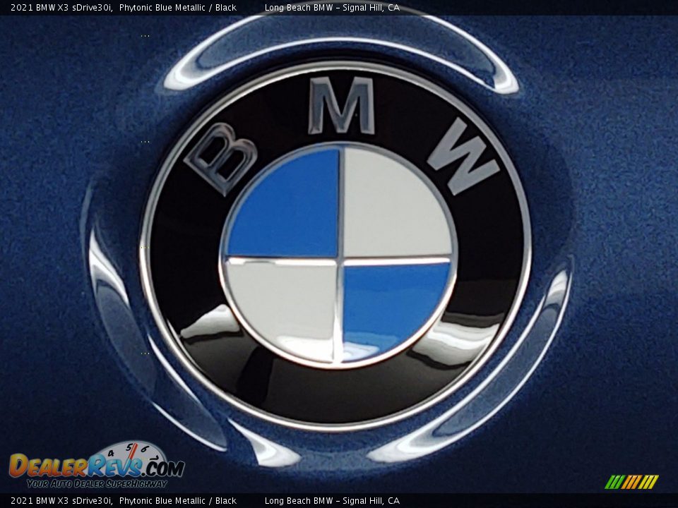 2021 BMW X3 sDrive30i Phytonic Blue Metallic / Black Photo #7