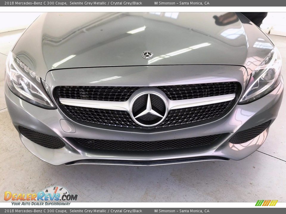 2018 Mercedes-Benz C 300 Coupe Selenite Grey Metallic / Crystal Grey/Black Photo #30