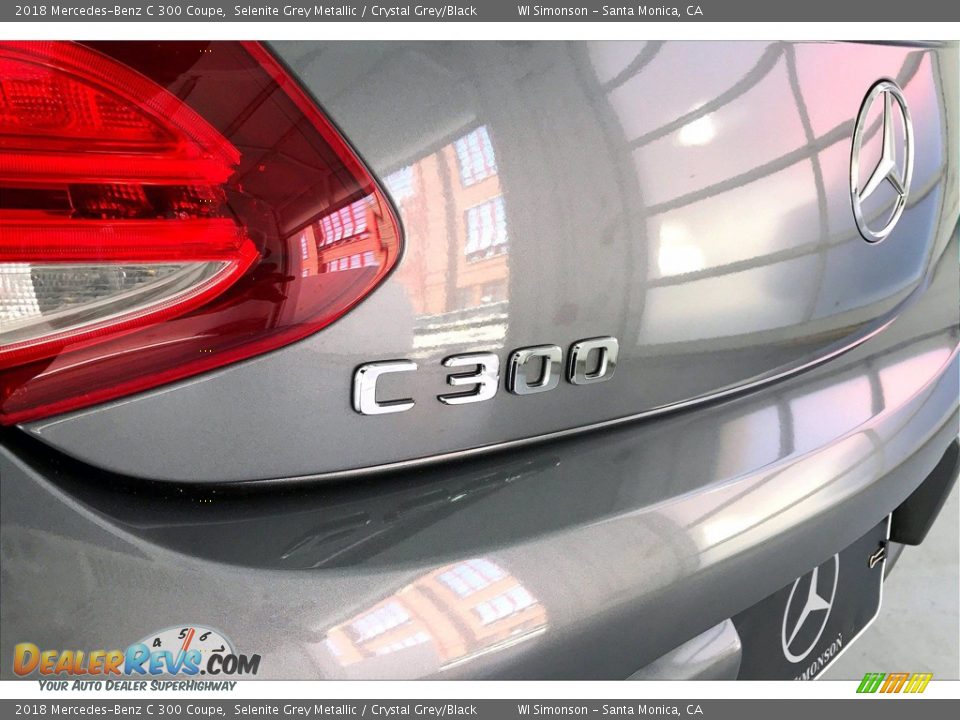 2018 Mercedes-Benz C 300 Coupe Selenite Grey Metallic / Crystal Grey/Black Photo #31