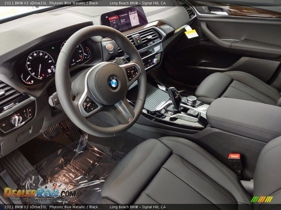 2021 BMW X3 sDrive30i Phytonic Blue Metallic / Black Photo #12