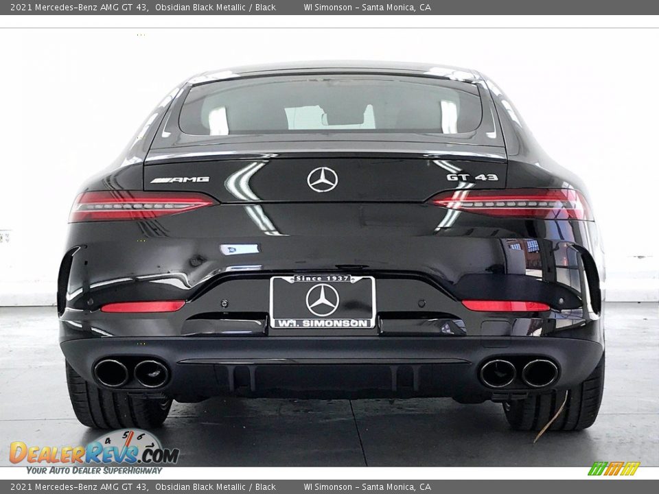 2021 Mercedes-Benz AMG GT 43 Obsidian Black Metallic / Black Photo #3