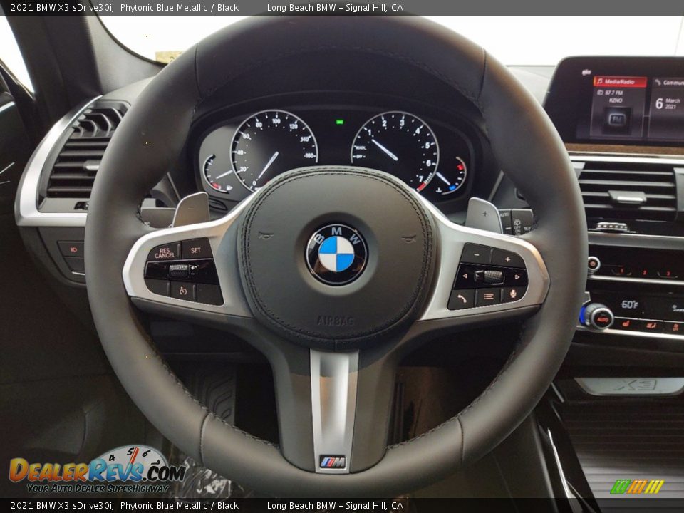 2021 BMW X3 sDrive30i Phytonic Blue Metallic / Black Photo #14