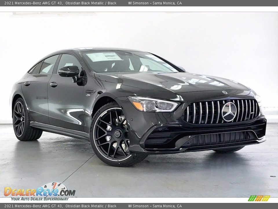 2021 Mercedes-Benz AMG GT 43 Obsidian Black Metallic / Black Photo #12