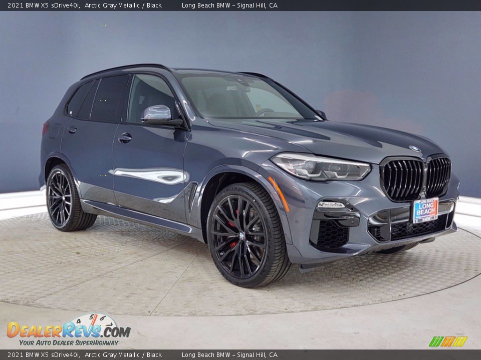 2021 BMW X5 sDrive40i Arctic Gray Metallic / Black Photo #1