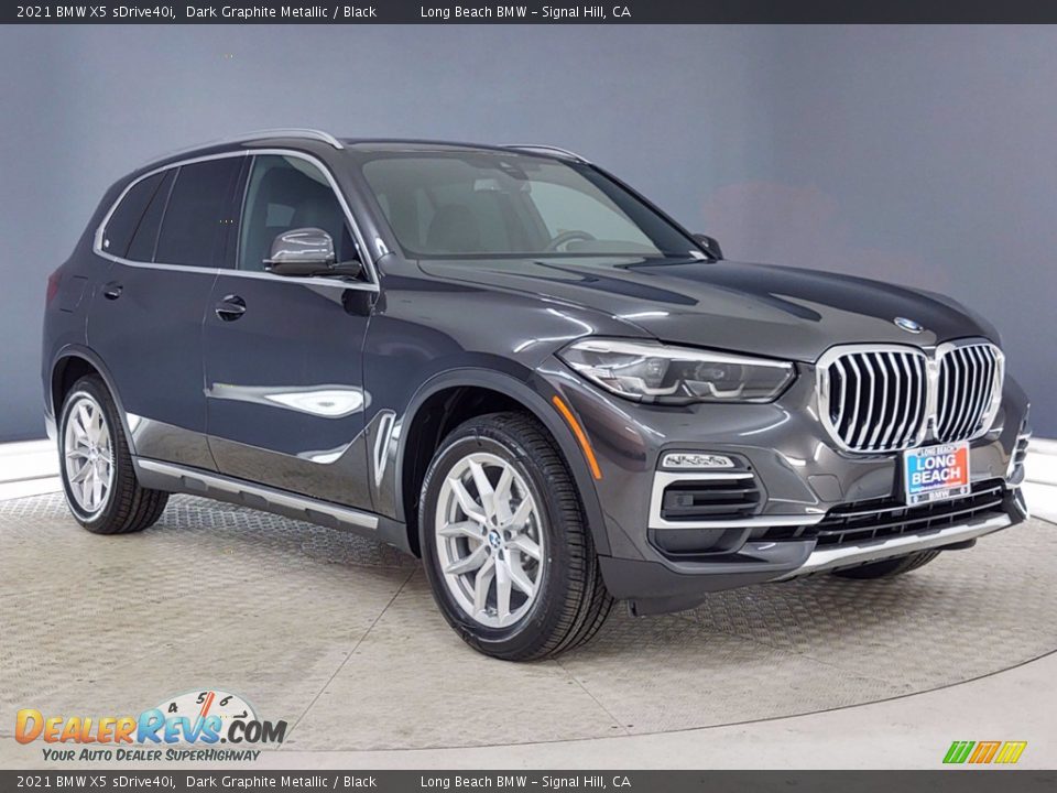 2021 BMW X5 sDrive40i Dark Graphite Metallic / Black Photo #1